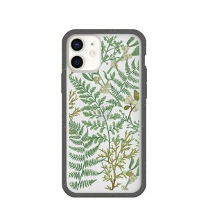 iPhone 12 Mini | Clear Herbarium iPhone 12 Mini Case With Black Ridge