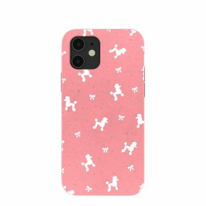 iPhone 12 Pro | Bubblegum Pink Poodle and Bows iPhone 12/ iPhone 12 Pro Case