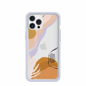 iPhone 12 Pro Max | Clear Abstract Dunes iPhone 12 Pro Max Case With Lavender Ridge