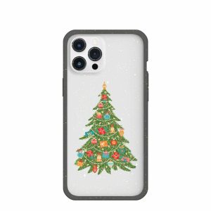 iPhone 12 Pro Max | Clear Merry and Bright iPhone 12 Pro Max Case With Black Ridge