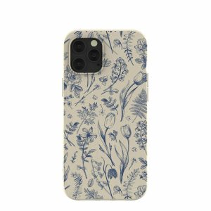 iPhone 12 Pro Max | London Fog Indigo Bouquet iPhone 12 Pro Max Case