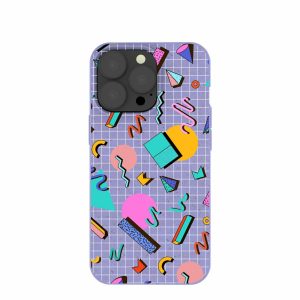 iPhone 13 Pro | Lavender Retro Grid iPhone 13 Pro Case