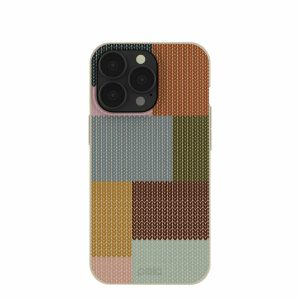 iPhone 13 Pro | London Fog Knitted Patchwork iPhone 13 Pro Case