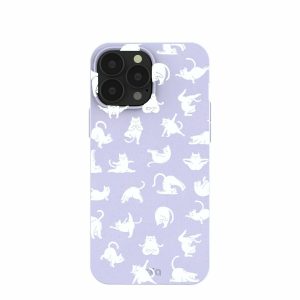 iPhone 13 Pro Max | Lavender Yoga Cat iPhone 13 Pro Max Case