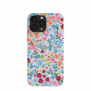 iPhone 13 Pro Max | Powder Blue Fleurs iPhone 13 Pro Max Case