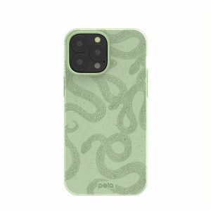 iPhone 13 Pro Max | Sage Green Snaky iPhone 13 Pro Max Case