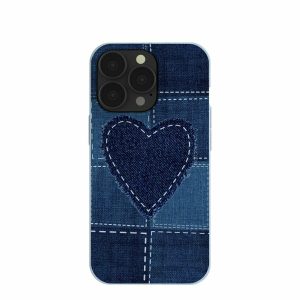 iPhone 13 Pro | Powder Blue Denim Heart iPhone 13 Pro Case