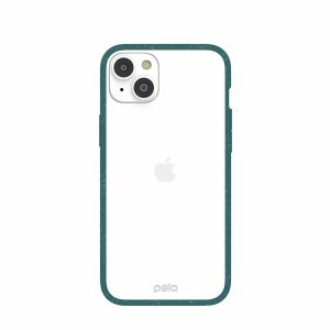 iPhone 14 Plus | Clear iPhone 14 Plus Case with Green Ridge