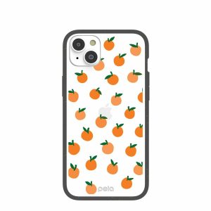 iPhone 14 Plus | Clear Oranges iPhone 14 Plus Case With Black Ridge