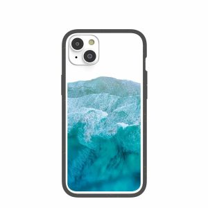 iPhone 14 Plus | Clear Waves iPhone 14 Plus Case With Black Ridge