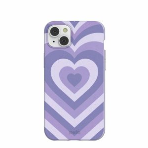 iPhone 14 Plus | Lavender Power Hearts iPhone 14 Plus Case