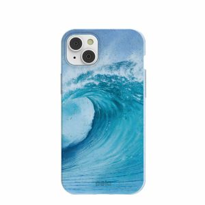 iPhone 14 Plus | Powder Blue Big Wave iPhone 14 Plus Case