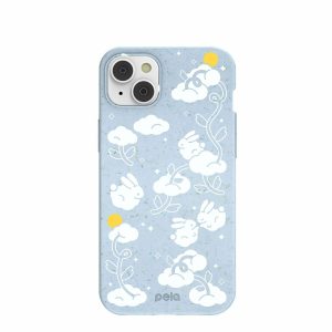 iPhone 14 Plus | Powder Blue Fluffy Flower iPhone 14 Plus Case