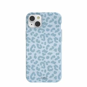 iPhone 14 Plus | Powder Blue Sky Leopard iPhone 14 Plus Case