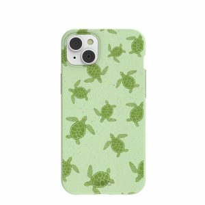 iPhone 14 Plus | Sage Green Tiny Turtles iPhone 14 Plus Case