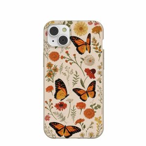 iPhone 14 Plus | Seashell Monarch Butterfly iPhone 14 Plus Case