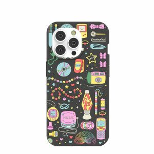 iPhone 14 Pro | Black Nostalgic Charms iPhone 14 Pro Case