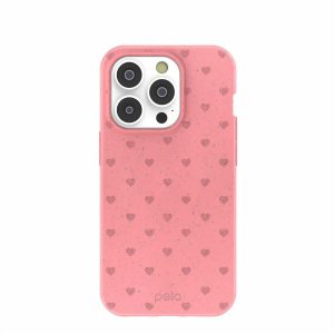 iPhone 14 Pro | Bubblegum Pink Hearts iPhone 14 Pro Case