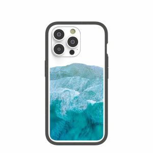 iPhone 14 Pro | Clear Waves iPhone 14 Pro Case With Black Ridge