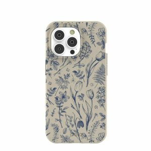 iPhone 14 Pro | London Fog Indigo Bouquet iPhone 14 Pro Case