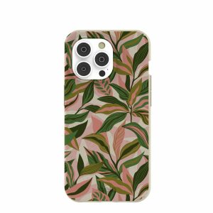 iPhone 14 Pro | London Fog Pink Botanics iPhone 14 Pro Case