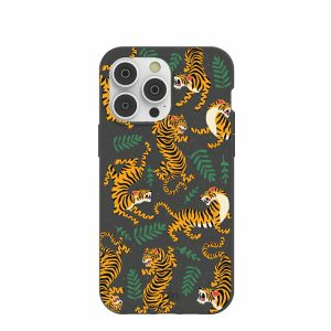 iPhone 14 Pro Max | Black Playful Tigers iPhone 14 Pro Max Case