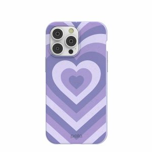 iPhone 14 Pro Max | Lavender Power Hearts iPhone 14 Pro Max Case