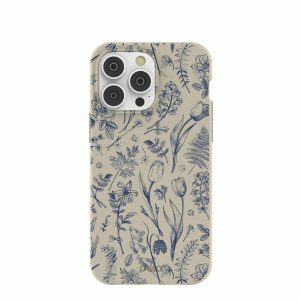 iPhone 14 Pro Max | London Fog Indigo Bouquet iPhone 14 Pro Max Case