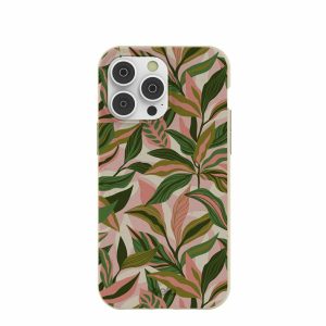 iPhone 14 Pro Max | London Fog Pink Botanics iPhone 14 Pro Max Case