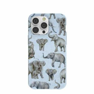 iPhone 14 Pro Max | Powder Blue Elephant Parade iPhone 14 Pro Max Case