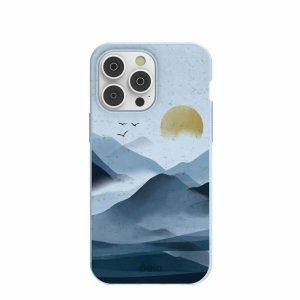 iPhone 14 Pro Max | Powder Blue Misty Mountains iPhone 14 Pro Max Case