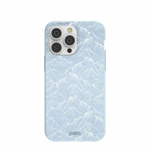 iPhone 14 Pro Max | Powder Blue Snowy Mountains iPhone 14 Pro Max Case