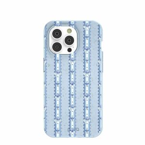 iPhone 14 Pro | Powder Blue Bows and Blossoms iPhone 14 Pro Case