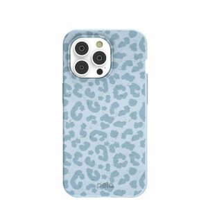 iPhone 14 Pro | Powder Blue Sky Leopard iPhone 14 Pro Case