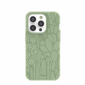 iPhone 14 Pro | Sage Green Cacti iPhone 14 Pro Case