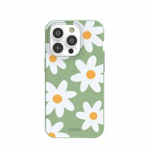 iPhone 14 Pro | Sage Green Daisy iPhone 14 Pro Case