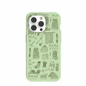 iPhone 14 Pro | Sage Green Knit Nook iPhone 14 Pro Case