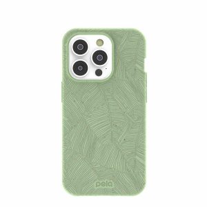 iPhone 14 Pro | Sage Green Lushy Leaves iPhone 14 Pro Case