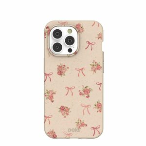 iPhone 14 Pro | Seashell Roses and Bows iPhone 14 Pro Case