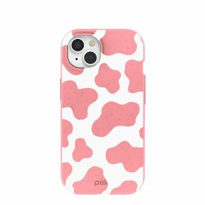 iPhone 15 | Bubblegum Pink Cow iPhone 15 Case