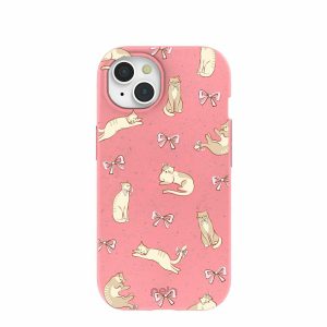 iPhone 15 | Bubblegum Pink Purrfection iPhone 15 Case