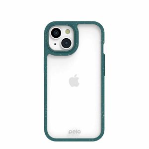 iPhone 15 | Clear iPhone 15 Case with Green Ridge