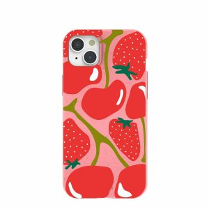 iPhone 15 Plus | Bubblegum Pink Cherry Berry iPhone 15 Plus Case