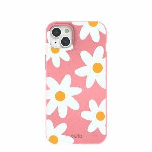 iPhone 15 Plus | Bubblegum Pink Daisy iPhone 15 Plus Case