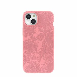 iPhone 15 Plus | Bubblegum Pink Flora iPhone 15 Plus Case