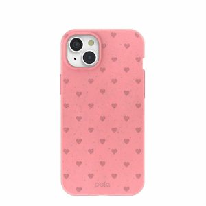 iPhone 15 Plus | Bubblegum Pink Hearts iPhone 15 Plus Case