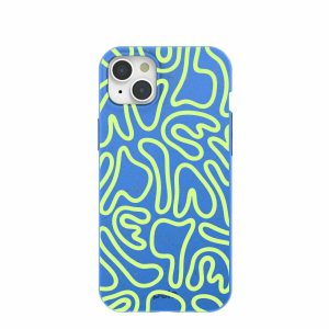 iPhone 15 Plus | Electric Blue Dizzy Dreams iPhone 15 Plus Case