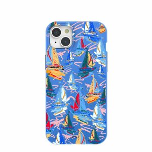 iPhone 15 Plus | Electric Blue Dockside Dreams iPhone 15 Plus Case