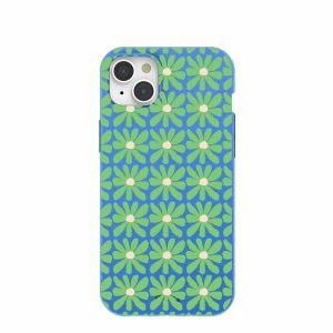 iPhone 15 Plus | Electric Blue Flower Child iPhone 15 Plus Case