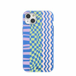 iPhone 15 Plus | Electric Blue Mixed Up iPhone 15 Plus Case